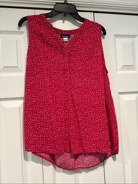 Basic Editions Dot Print Blouse